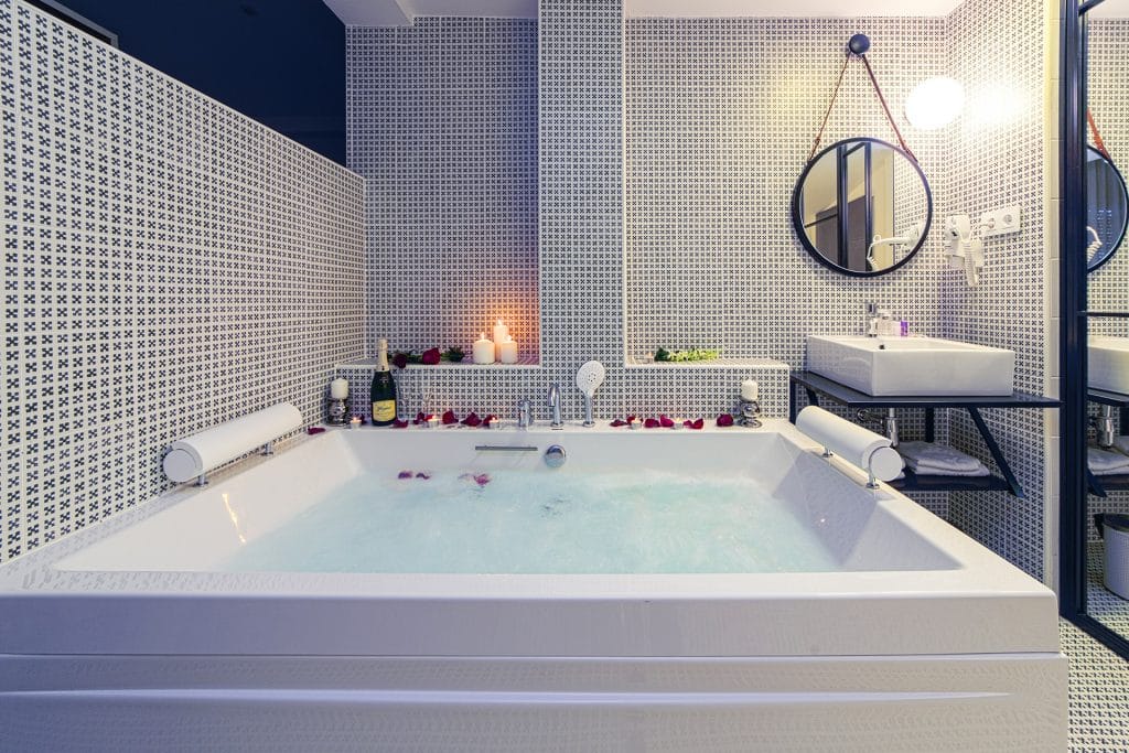 Baño de una habitación del Hotel Cañitas Maite Gastronómico