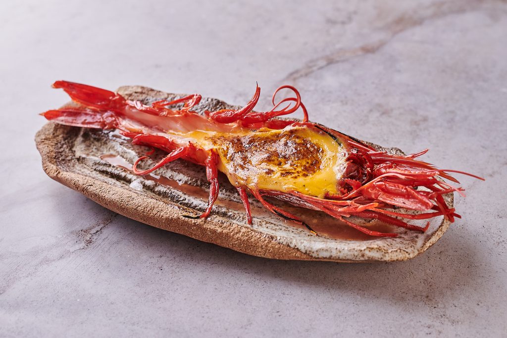 Carabinero, plato de alta gastronomía de Cañitas Maite